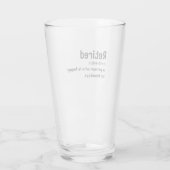 Entspann eine glückliche Person am Montag lustig Glas (Rückseite)