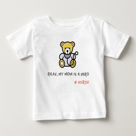 Entspann meine Mutter als Heldenschwester Baby T-shirt (Vorderseite)