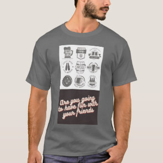 Entspanne dich mit deinen Freunden retro T-Shirt