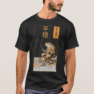 Entspanne dich mit Grumpy Frog: Ein Vintage-Manga- T-Shirt