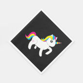 Entspanne dich  Sei ein Einhorn Serviette (Ecke)