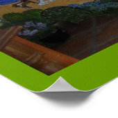 Entspannen am Strand (das ganze Bild) Poster (Ecke)