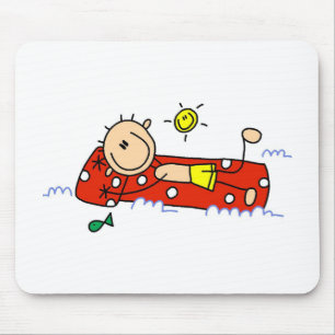 Entspannen auf Luftmatratze Mousepad