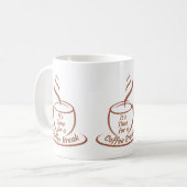 Entspannen & Auftanken Kaffeetasse (Vorderseite Links)