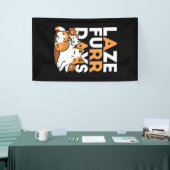 Entspannen bei Katzen Kunst - "Laze Furr Days" für Banner (Messeveranstaltung)