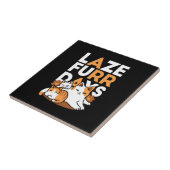Entspannen bei Katzen Kunst - "Laze Furr Days" für Fliese (Seite)