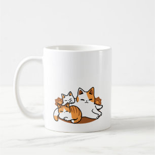 Entspannen bei Katzen Kunst - "Laze Furr Days" für Kaffeetasse