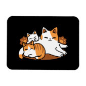 Entspannen bei Katzen Kunst - "Laze Furr Days" für Magnet (Horizontal)