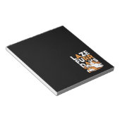 Entspannen bei Katzen Kunst - "Laze Furr Days" für Notizblock (angewinkelt)