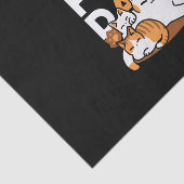 Entspannen bei Katzen Kunst - "Laze Furr Days" für Seidenpapier (Ausschnitt)