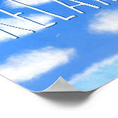 Entspannen - Blue Sky Sea Wolken Inspiration Seasc Poster (Ecke)