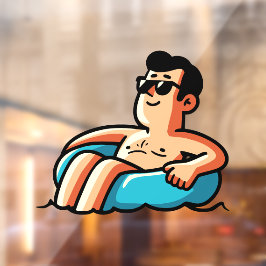 Entspannen, erneuern und neu fokussieren fensteraufkleber