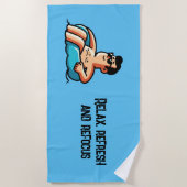 Entspannen, erneuern und neu fokussieren strandtuch (Vorderseite)