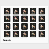 Entspannen Es ist Weihnachten Funny Funny Sloth Quadratischer Aufkleber (Blatt)