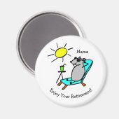 Entspannen Genießen Sie Ihre Pension Funny Magnet (Vorderseite/Rückseite)