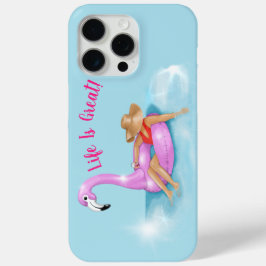 Entspannen im Pool auf einer heißen rosa Flamingo- Case-Mate iPhone Hülle