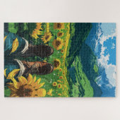 Entspannen im Sonnenblumenparadies Puzzle (Horizontal)
