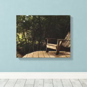 Entspannen im Wald auf einem Leinwanddruck (Insitu (Holzboden))