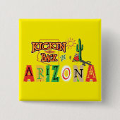 Entspannen in Arizona Button (Vorderseite)