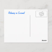 Entspannen in Cozumel Postkarte (Rückseite)