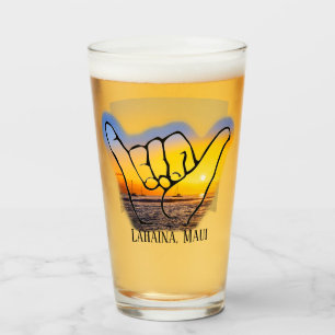 Entspannen in Lahaina, Maui, Bierglas Glas