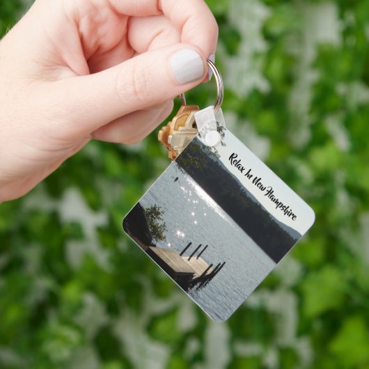 entspannen in New Hampshire Schlüsselanhänger (Hand)