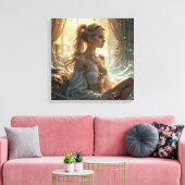 Entspannen in zauberhafter Atmosphäre Leinwanddruck (Insitu (Wohnzimmer))