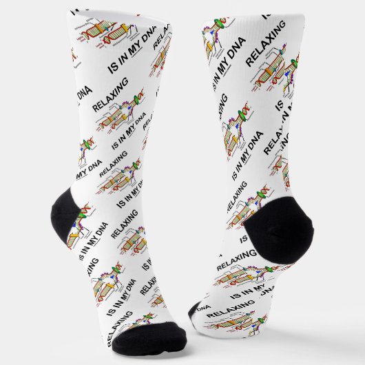 Entspannen ist in meinem DNA-molekularen Biologie- Socken (Gewinkelt)