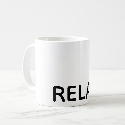 Entspannen Kaffeetasse (Vorderseite Links)