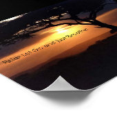 Entspannen Lass los und einfach atmen Poster (Ecke)