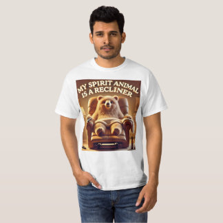 Entspannen Lover Funny Recliner T - Shirt Design.