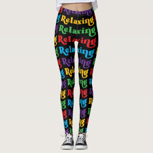 Entspannen, mehrfarbig, Retro Leggings