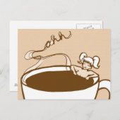 Entspannen mit Kakao Postkarte (Vorne/Hinten)