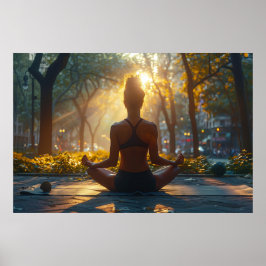 Entspannen mit Yoga Poster