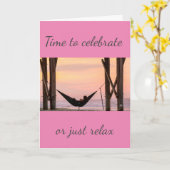 "ENTSPANNEN" ODER "FEIERFEIERN" MACHEN SIE SICH GL KARTE (Gelbe Blume)