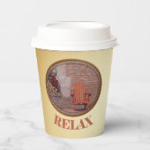 Entspannen - Papiercup Pappbecher (Vorderseite)