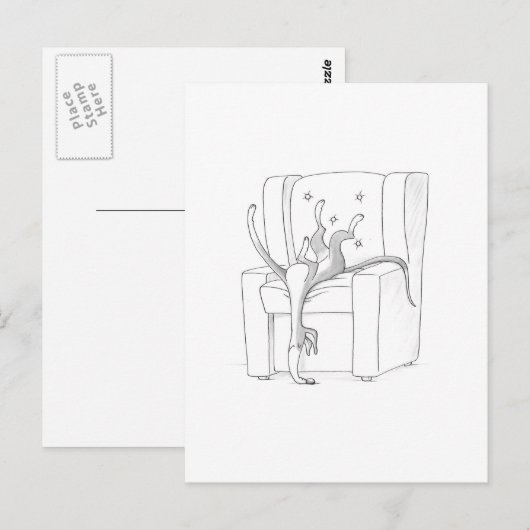 Entspannen Postkarte (Vorne/Hinten)