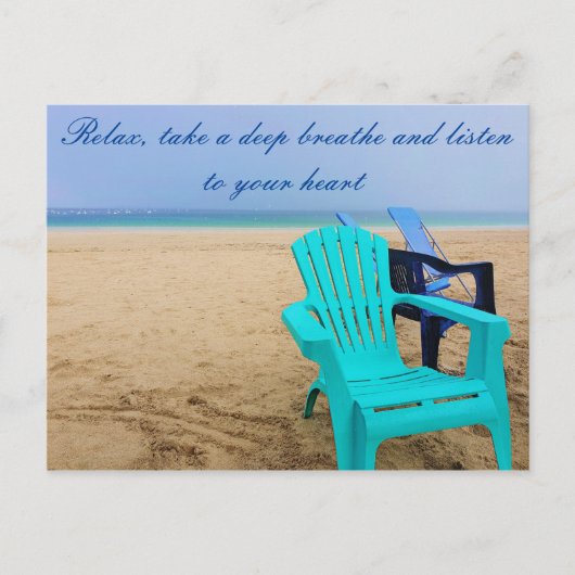 Entspannen Postkarte (Vorderseite)