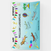 Entspannen, reisen, Spaß in glücklicher Rente habe Banner (Vertikal)