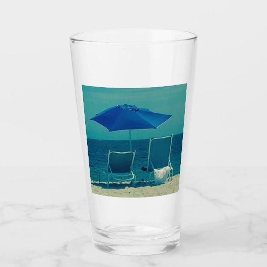 Entspannen Sie am Blue Beach Sand 4Tara Glas (Vorderseite)