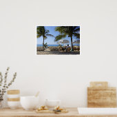 Entspannen Sie am karibischen Strand Poster (Küche)