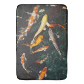Entspannen Sie am Orange & White Asian Koi Fish Po Badematte (Vorderseite Vertikal)
