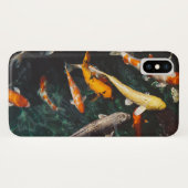 Entspannen Sie am Orange & White Asian Koi Fish Po Case-Mate iPhone Hülle (Rückseite (Horizontal))