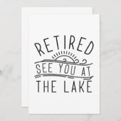 Entspannen Sie am See Dankeskarte (Vorne/Hinten)