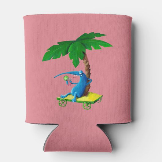 Entspannen Sie am Strand Dosenkühler (Rückseite)