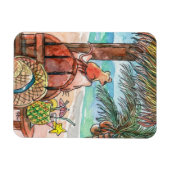 Entspannen Sie am Strand Magnet (Horizontal)