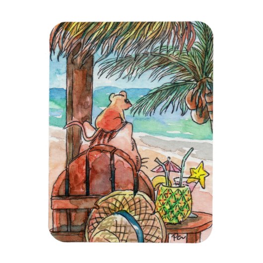 Entspannen Sie am Strand Magnet (Vertikal)