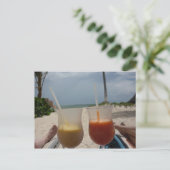 Entspannen Sie am Strand Postkarte (Stehend Vorderseite)