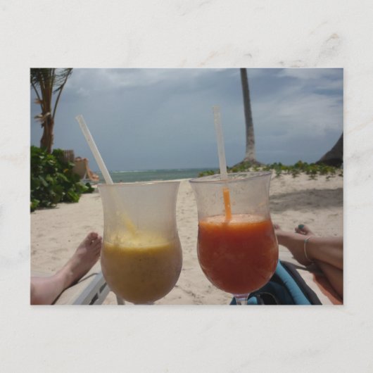 Entspannen Sie am Strand Postkarte (Vorderseite)