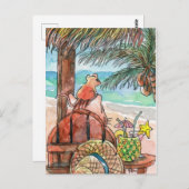 Entspannen Sie am Strand Postkarte (Vorne/Hinten)